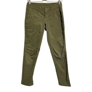 Mountain Hardware Green Utility Pants Slim Skinny Cargo Hiking Pants